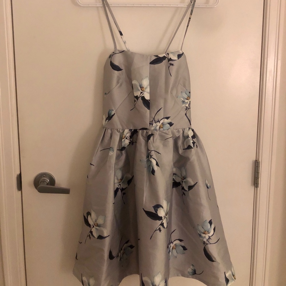Blue Grey party dress